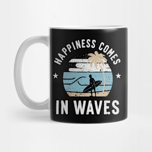 Happiness Comes In Waves, Sea Life Mug